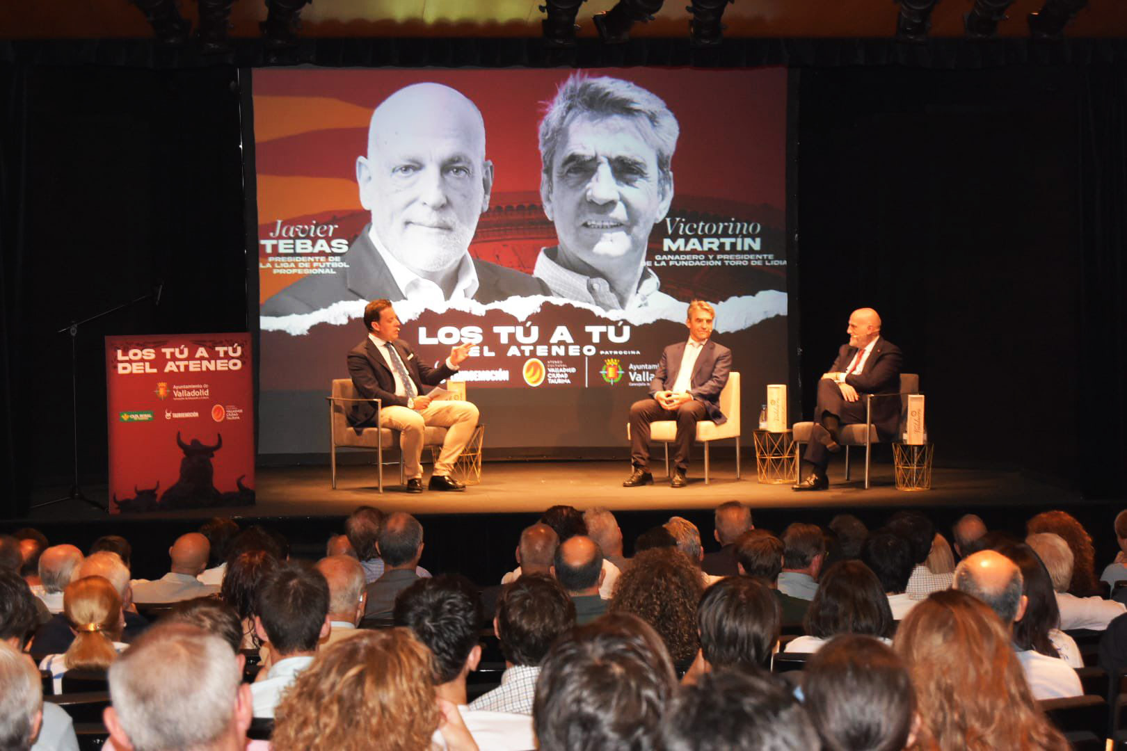Javier Tebas y Victorino Martín, protagonistas del segundo ‘Los tú a tú del Ateneo’