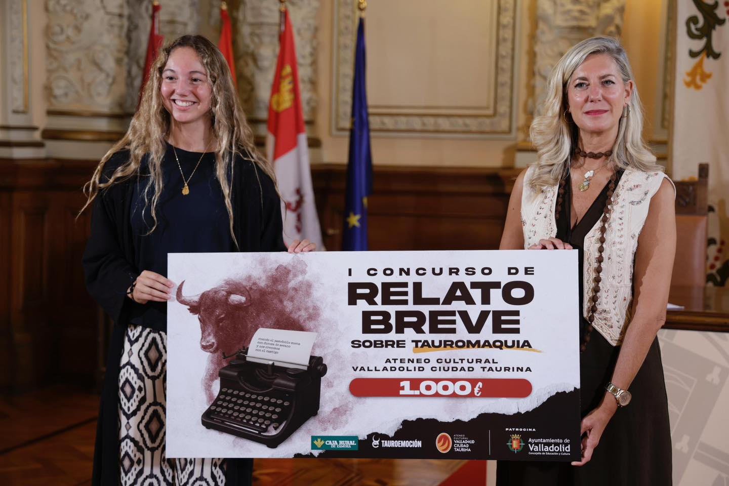 Entrega del premio del I Concurso de relato breve sobre tauromaquia