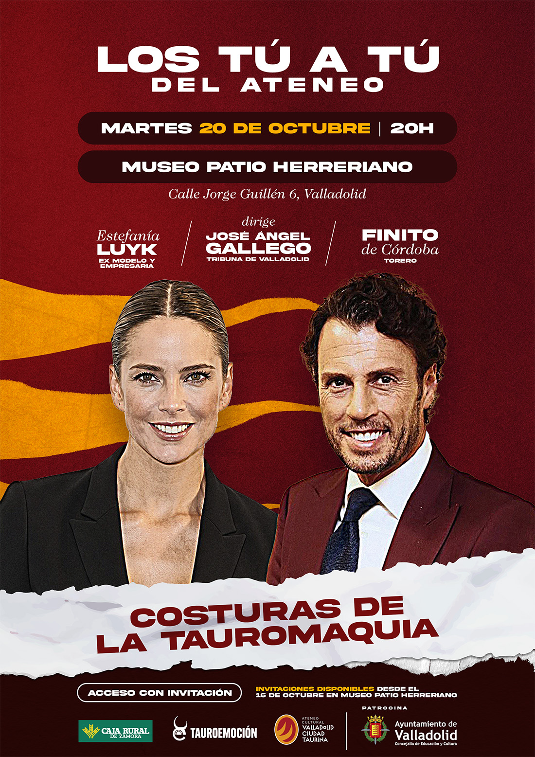 20/10/2026 | Costuras de la tauromaquia, Estefanía Luyk y Finito de Córdoba
